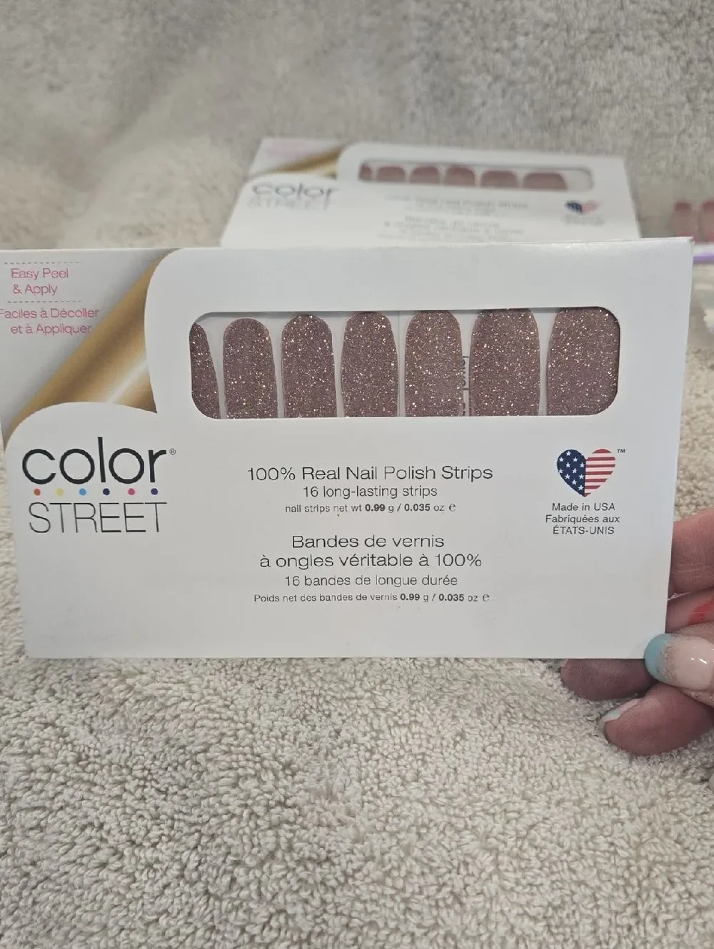 Color Street Glitter Nail Polish Strips, Set Of 6